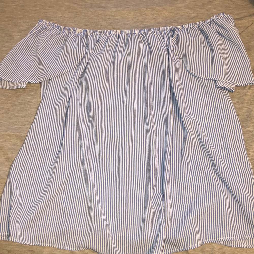 Off Shoulder Striped Top